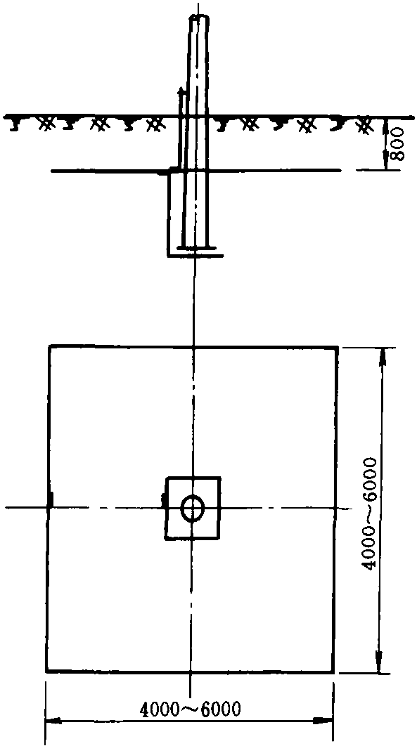 图7-53 单杆接地装置施工图